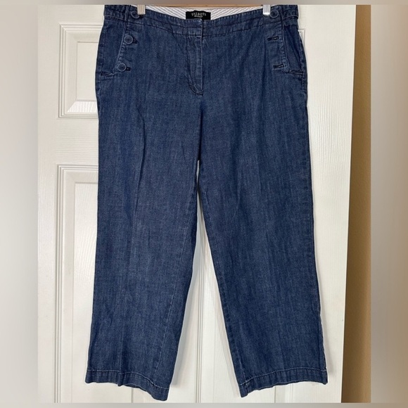 Talbots Pants - Talbots 100% cotton denim capri pants size 8